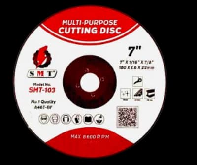 STEEL CUTTING DISC 7" SMT